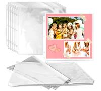 Vmiapxo 100 Pack 12" x 12" Scrapbook Page Protectors, Craft Paper Protective Sleeves Photo Vinyl Storage Pockets Organizer Scrapbook Binder Album Supplies