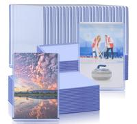Vmiapxo 50 Pack 4" x 6" Hard Plastic Card Sleeves, Waterproof Photo Card Sleeve for Trading Card, Sports Baseball Card, Postcard, Clear Double Sided Display Collector and Protector