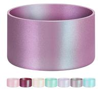 Vmini Silicone Boot with Dreamy Gradient for Stanley Quencher 40/30/20 oz Tumbler & IceFlow 30/20oz, Metallic Luster Cup Sleeve for 12-24oz Water Bottles, Cup Accessories for Stanley (Purplish Grey)
