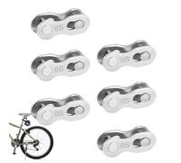Vmiorzq Bike Chain Links, Reusable Bike Chains Missing Links, Steel Quick Link Chain Link Connector, 6pcs Cycling Repair Tool Cycling Accessory