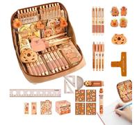 Vmiorzq Capybara Stationery Set, Multifunctional Capybara Pencil Case Pouch, Large Capacitys Wide Opening Capybaras Pencil Case, For School With Pens, Clips, Rulers And More