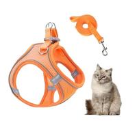 Vmiorzq Cat Harness and Leashes Set,Harness and Leashes Medium Size Dog | Adjustable Puppies Kitten Cat Vest for Car Travel Night Walking Hiking Training