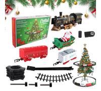 Vmiorzq Christmas Tree Train with Music Santa Claus Track Electric Toys | Kids Christmas Model Train Sets for Home Preschool Classroom Bedroom Party Holiday Kids Boys Girls