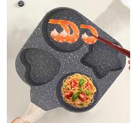 Vmiorzq Stainless Steel Poached Egg Cooker, Nonstick Fried Egg Cooker, 4 Holes Pancake Pan, Kitchen Gadget Eggs Mold, Multifunctional Breakfast Pan for Home