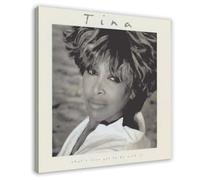 VMLLKUX Tina Turner What's Love Got to Do with It Album Poster Canvas Poster Wall Art Decor Print Picture Paintings for Living Room Bedroom Decoration 28x28inch(70x70cm)