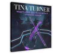VMLLKUX Tina Turner What's Love Got to Do with It (Symphonic Version) - Single Album Poster Canvas Poster Bedroom Decor Landscape Office Room Decor Gift 20x20inch(50x50cm)