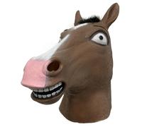 Vmlxgdux Horseman Latex Mask Animal Horse BoJack Cosplay Head Mask, Halloween Costume Play Props, Adult