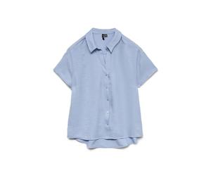 Vmmelaney Queeny SS Shirt WVN Ga Noos, Chambray Blue, S