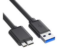 VMOJO 0.5M USB 3.0 Micro-B Cable, USB A to Micro USB 3.0 B Male Data Transfer Lead, SuperSpeed High Speed Cable for External Hard Drive, HDD, SSD Enclosure, Camera and USB 3.0 Devices