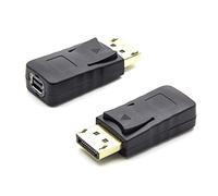 VMOJO DisplayPort Male to Mini DisplayPort Female (Thunderbolt) Adapter,DisplayPort Coupler Convertor Connector Extension Adapter Black
