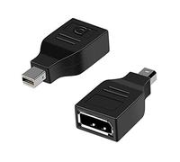 VMOJO Mini Displayport Male to DisplayPort Female Adapter Black Mini DP to DP Adapter Converter Thunderbolt for PC Mac