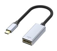 VMOJO USB C to DisplayPort 1.4 Adapter 0.66FT [8K@60Hz, 4K@144Hz 120Hz, 2K@240Hz], USB Type C Male to DisplayPort Female 1.4 HDR Cable Compatible with Reverb G2, Dell XPS,Pixelbook