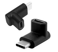 VMOJO USB C Up & Down Adapter (2 Pack) 90 Degree USB Type C Upward & Downward Angled USB Typ-C Male to Female Adapter, USB 3.1 Right Angle Extension for Laptop, Tablet, VR, Camera, Smartphone