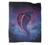 VMPLOKIJH 3D Neon Paint Pattern Plush Fleece Blanket, Soft Warm Flannel Throw Blanket, Cozy for Sofa Couch Bedroom Living Room Home Travel 50x60inch(127x152cm)
