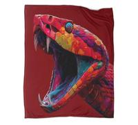 VMPLOKIJH 3D Printed Neon Paint Pattern Fleece Blanket, Super Soft Warm Plush Flannel Throw for Sofa Couch Bedroom Living Room Home 80x90inch(200x230cm)