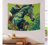 VMPLOKIJH Horse Racing Wall Blanket Home Decoration Bedding Poster 3D Print Wall Art for Living Room Bedroom Dorm Deco 180cmx230cm