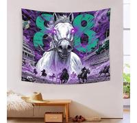 VMPLOKIJH Horse Racing Wall Blanket Home Decoration Bedding Poster Wall Art Tapestry Tapestries Wall Hanging for Dorm Room Decor 130cmx150cm