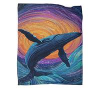 VMPLOKIJH Neon Paint Pattern 3D Flannel Blanket, Soft Plush Fleece Throw, Warm Cozy Lightweight Blanket for Sofa Bed Couch Living Room Bedroom 60x80inch(150x200cm)