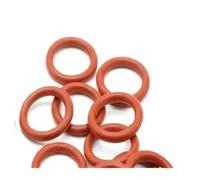 VMQ O Ring Red Silicone Gaskets CS 3mm OD 10~200mm Food Grade Waterproof Washer Sealing Round Shape Rubber 10Pcs(OD 72mm ID 66mm)