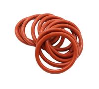 VMQ O Ring Seal, 1.5mmx3.5mmx6.5mm, Red Rubber O-ring Sealing Gasket, 100 Pcs