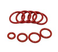 VMQ O Ring Seal, 2.4mmx56.2mmx61mm, Red Rubber O-ring Sealing Gasket, 10 Pcs