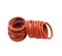 VMQ O Ring Seal, 5mmx15mmx25mm, Red Rubber O-ring Sealing Gasket, 20 Pcs