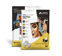 VMS Imperial 260 GSM A4 Matte Photo Paper - Waterproof, Pack of 20 sheets, Compatible with all Inkjet Printers