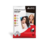 VMS Professional Glossy Photo Paper A4 130gsm Waterproof 50 Sheets Compatible with All Inkjet Printers