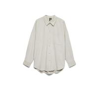 Vmsanne Courderoy Ls Shirt WVN Ga Noos, Pumice Stone, M