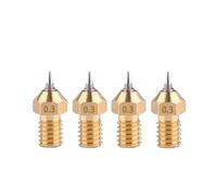 VmugDVoqb 3D Printer Nozzle Adapter Set Tip 0.2mm 0.3mm 0.4mm 0.5mm Optional M6 V6 Airbrush Compatible With V5 V6 J-head Hotend 1.75mm(0.3MM 1.75MM)