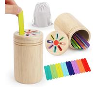 VMUTGA Montessori Toy from 1 2 3 Years, Wooden Toy Sorting Game Colour Sorting Toy Children's Toy Sensory Toy Motor Skills Toy Gift for Toddlers 1-3 Years Girls Boys