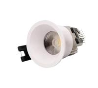 VMVUD Recessed LED Downlight 3W 5W Dimmable COB Spotlight 110V 220V 2700K 3500K 5000K Small Opening Interior Lighting(3500K,White,5W Dimmable)