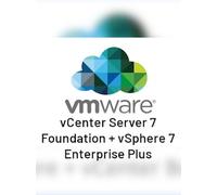 VMware vCenter Server 7 Foundation + vSphere 7 Enterprise Plus (PC) (Unlimited Devices, Lifetime) - Broadcom Key - GLOBAL