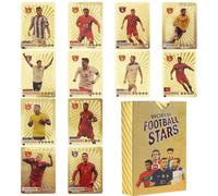 Vmxlso 55 Pcs Gold Football Cards 2025, Premier League, UEFA Champions, Euro 2025 Collectibles