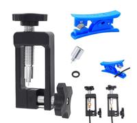 Vmxlso Bicycle Hydraulic Hose Fitting insert Tool, Kit Needle Driver Insertion Tool, Bike oil Tube Tool with Hydraulic Hose Cutter, Bicycle Brake Hose Tool for Bike Road Bicycle Repair