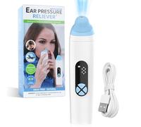 Vmxlso Ear Pressure Relief Device, Eustachian Tube Unblocker, Rechargable Ear Popper Ear Relief Device, 3 Speed Adjust for Flying, Swimming, Diving, Elevator, Tinnitus
