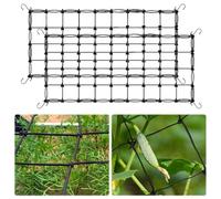 Vmxlso Pack of 2 Scrog Net, Grow Net, Elastic Plant Net, 120 x 60 cm, Plant Net with Hooks, Trellis Net, Multifunctional Trellis Net, Tent for Vegetables, Fruit and Flower Plants