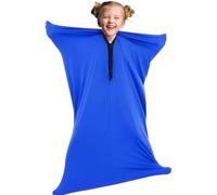Vmxlso Sensory Body Sock Kids, 47"x27" Full-Body Wrap Stretchy Sensory Sock, Body Sock Sensory Kids to Relieve Stress, Self-Claming Sensory Socks for Children with Autism and Anxiety (Blue)