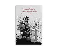 VMXWLL Motivational Wall Art Samurai Poster Miyamoto Musashi Quotes Canvas Poster Japanese Wall Art Picture Print Modern Family Bedroom Decor Unframe12x18inch(30x45cm)