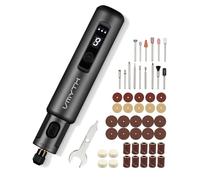 VMYTH iPen E1 3.7V Electric Engraving Pen Tool Kit, 52 Accessories, 6 Variable Speed DIY Craft Engraver Pen, Cordless Mini Rotary Tools for Carving Wood, Glass, Metal, Jewellery, Stone, Slate, Resin