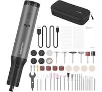 VMYTH iPen E2 Mini Electric Engraving Pen, Rechargeable Cordless Rotary Tool Kits, 44 Accessories, 5 Variable Speed, Max 28000 RPM, DIY Craft Tools for Carving, Sanding, Polishing, Cutting, Drilling