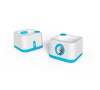 VMYTH Newly Upgraded Pet Ball Launcher, Integrated Automatic and Manual Modes, Sound-Enabled, Rechargeable Dog Ball Machine, Comes with 4 2.5" E-TPU Balls