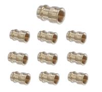 VN Infinite quality ProPress Brass Adapter 3/4" Press Fittings Adapter 3/4-inch Female NPT Brass Adapter (Pack of 10, 3/4 Inch)
