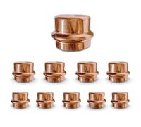 VN Infinite Quality ProPress Fitting Copper Cap - 1/2" Zero Lead Stop End Plumbing Tool Pack of 10 - Durable & Easy to Install for Professional Plumbing