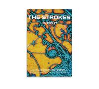 VN QYHIHF The Strokes Is This It 10 Canvas Poster Wall Art Decor Print Picture Paintings for Living Room Bedroom Decoration Unframe-style 16x24inch(40x60cm)