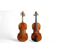 VN Series Violin 4/4 Full Size - Handcrafted Acoustic Beginner Violin Outfit with Case, Bow, Rosin, Shoulder Rest, Extra Strings & Cloth - Solid Spruce Top for Kids, Students & Adults, Size,1/2