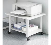 vN5bH1wD Printer Table Movable Printer Storage Small Multi-Layer Copier Organizer, Under Desk Shelves, Office Table Solution Printer Rack(White,Large)