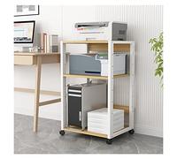 vN5bH1wD Printer Table Printer CPU Storage Rack 3-layer Multifunctional Home Office With Wheels, 50×40×90 cm, White Printer Rack