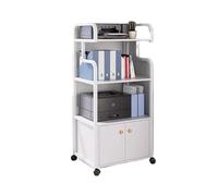vN5bH1wD Printer Table Printer Shelf Multi-layer Movable Simple Home Host Case Storage Rack Modern Office Floor Shelves Printer Rack(White)