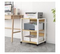 vN5bH1wD Printer Table Printer Stand 3-Tier Office Movable Cart Rolling Table Multifunctional Home Floor Standing Holder Organizer Shelf Printer Rack